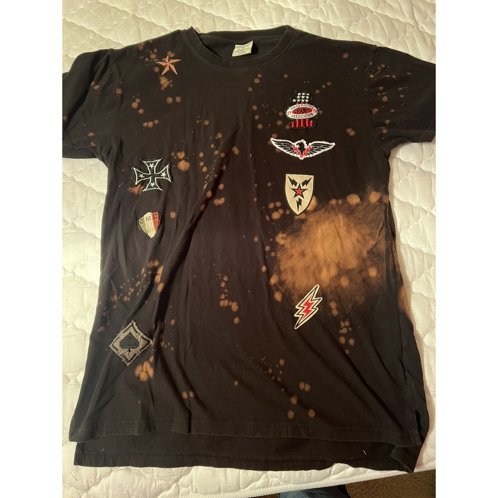 BLEECKER &‎ MERCER Splatter Printed Graffiti Art Tee XL